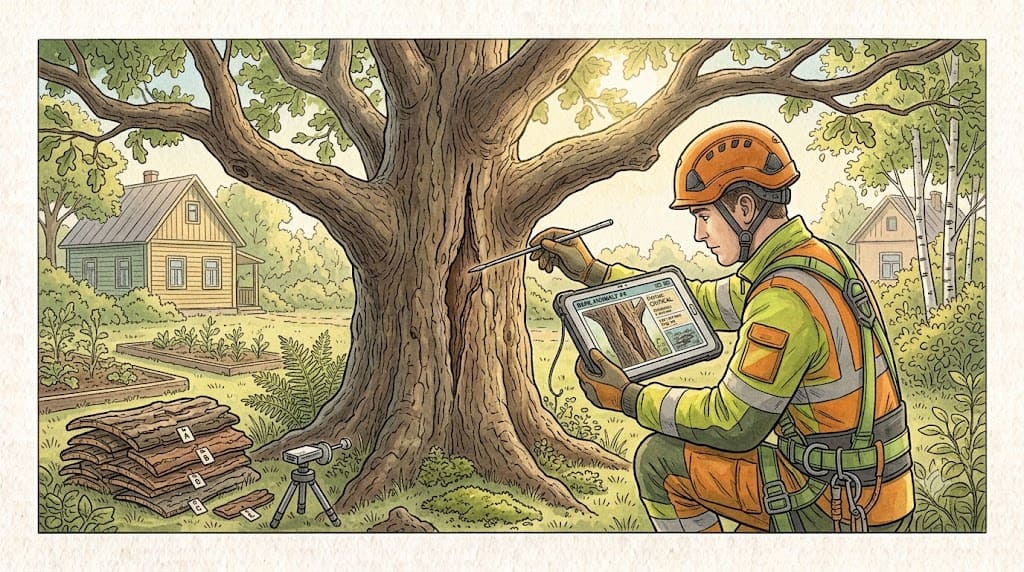 Спил деревьев в Сосновом Бору